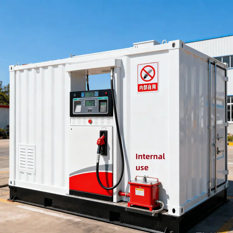 Estación de combustible móvil para la construcción